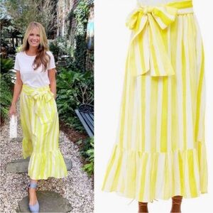 NWT Tuckernuck size XS Hampton midi skirt in stripe